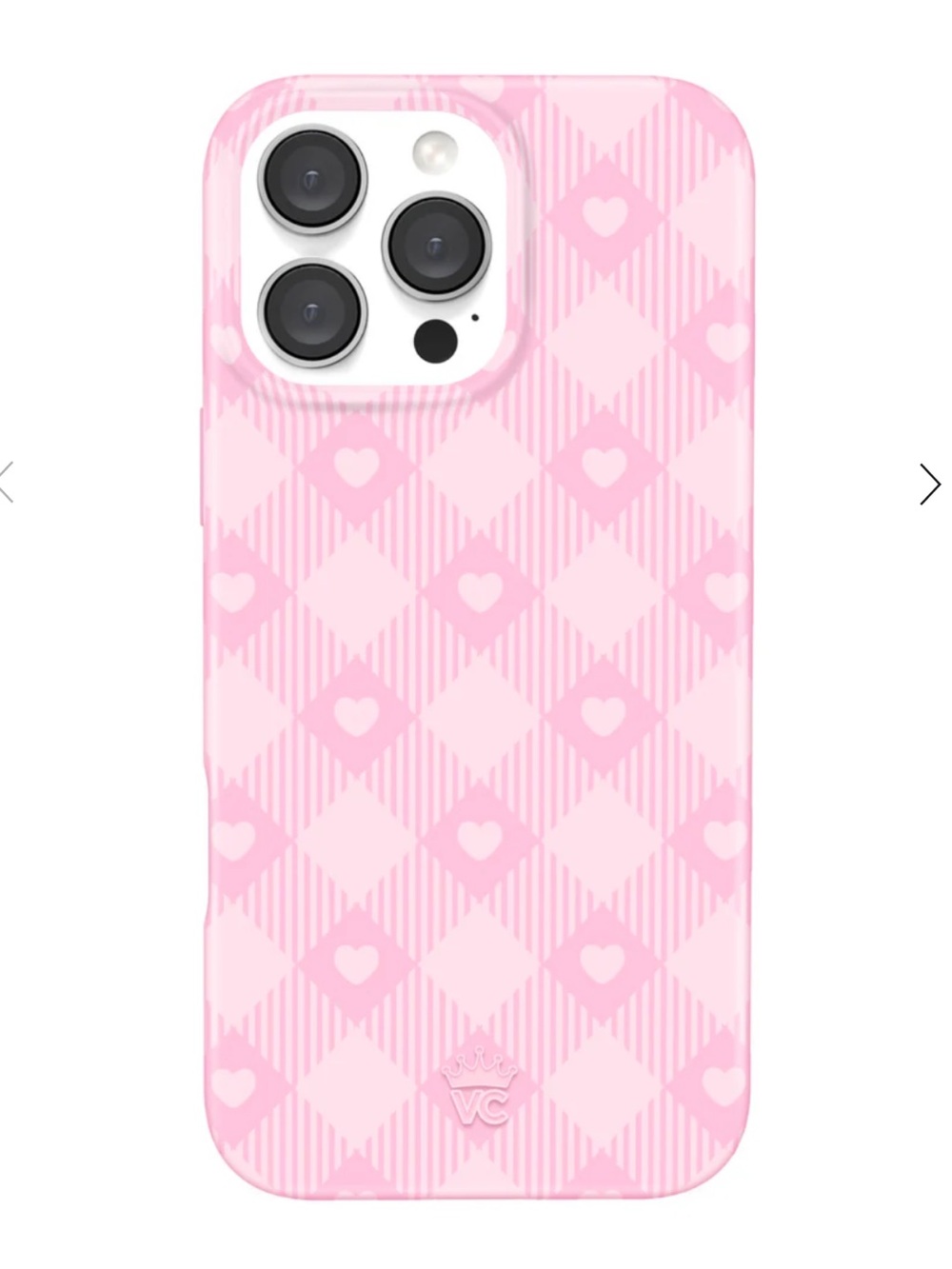 Velvet caviar - Dolly Pink Gingham iPhone Case with magsafe ring